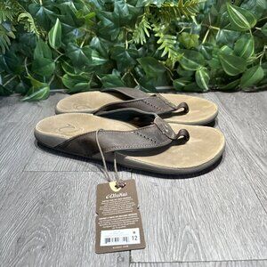 AE Brand‎ Footgear brown leather mens Sandals Size 10 fisherman strap Made Spain PES-644_S1.jpg?v=1750325545 main image 2